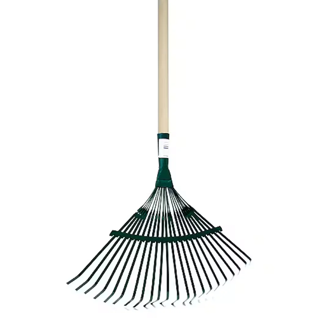 proregal gartenrechen gartenharke aus metall mit holzgriff