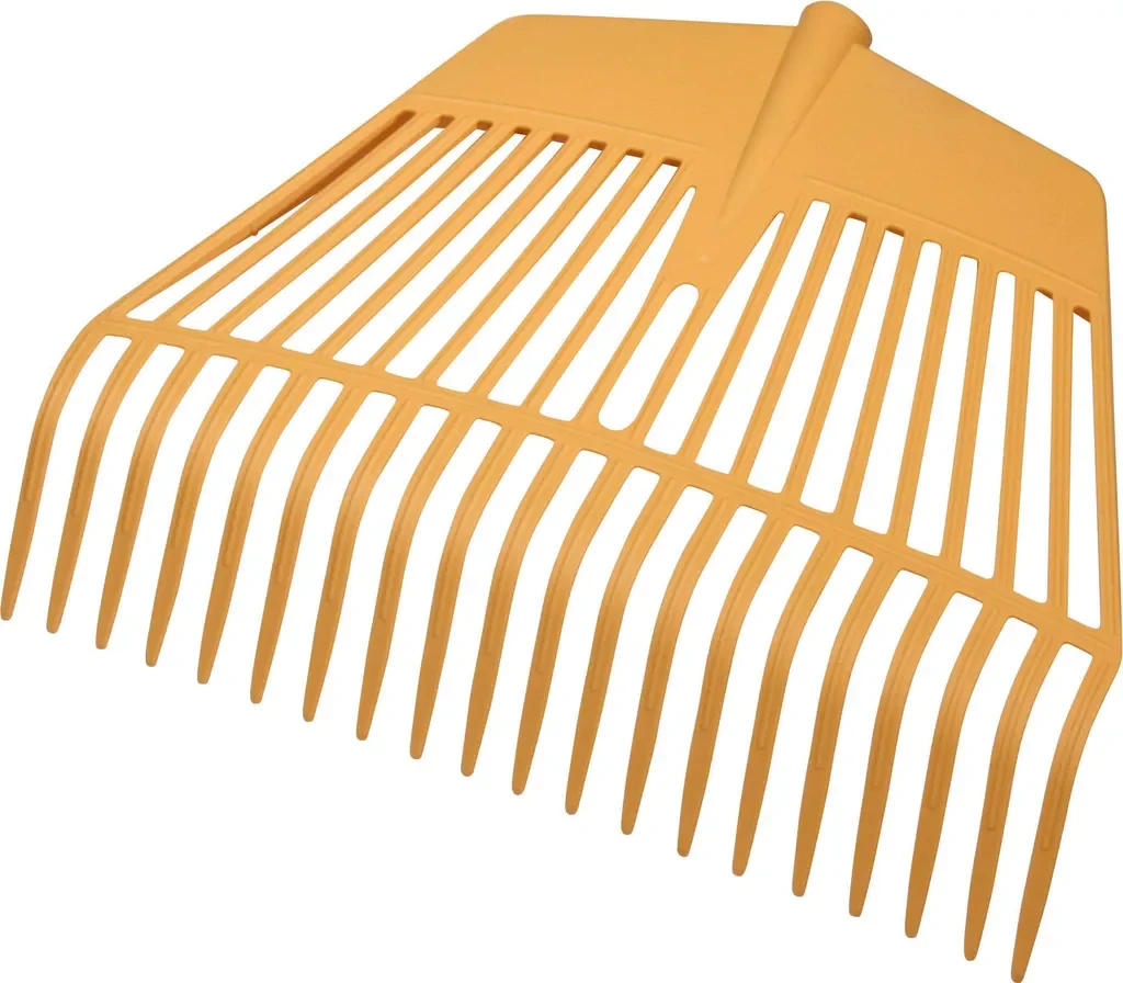 Kerbl Laubrechen und Laubgabel 2 in 1, 45 cm Kombigerät Gartenrechen