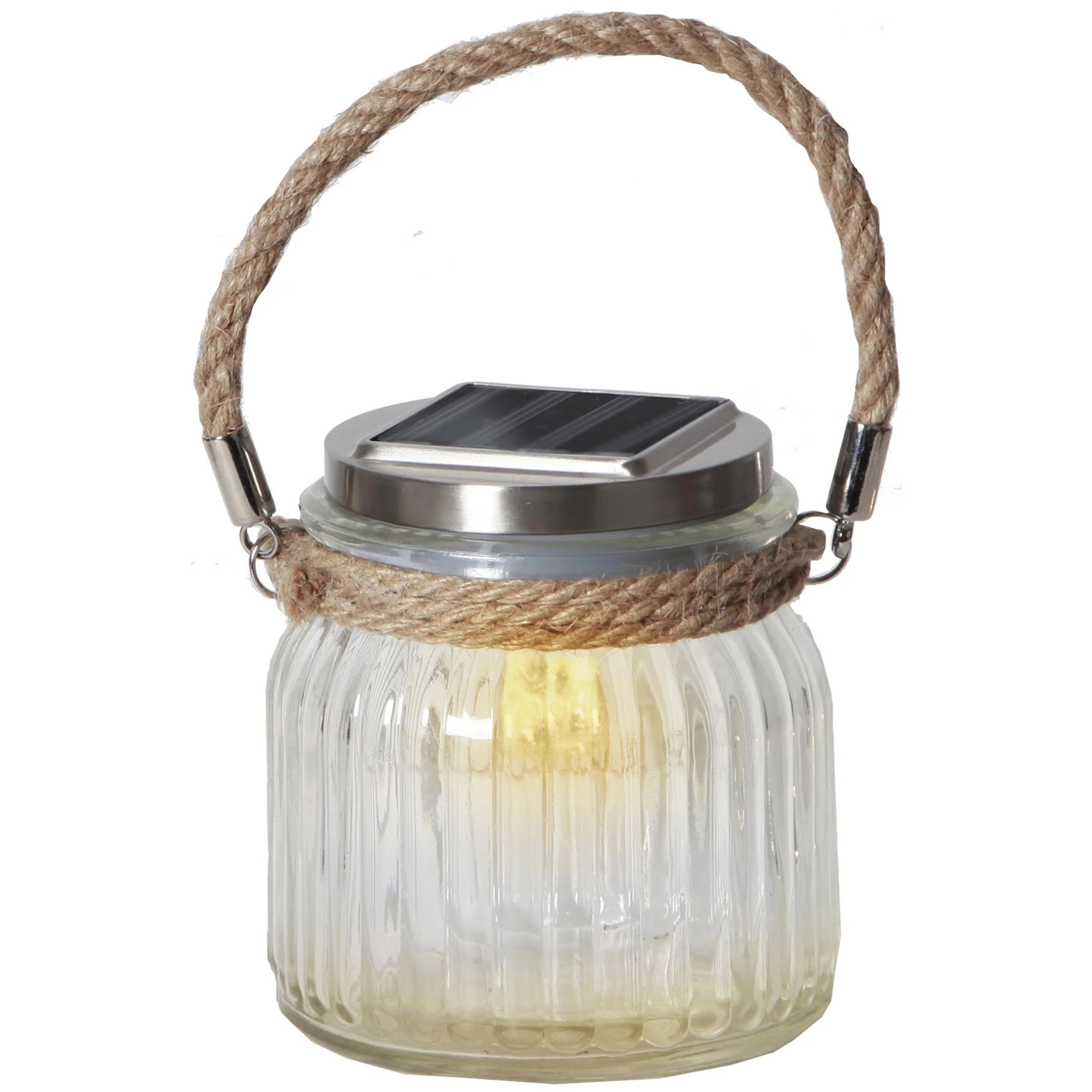star trading led solarleuchte jamjar tischleuchte outdoor tischdeko