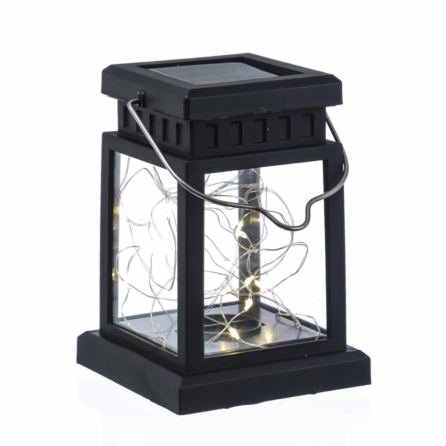 Marelida led solarleuchte mini gartenlaterne mit lichtsensor 12,5 cm