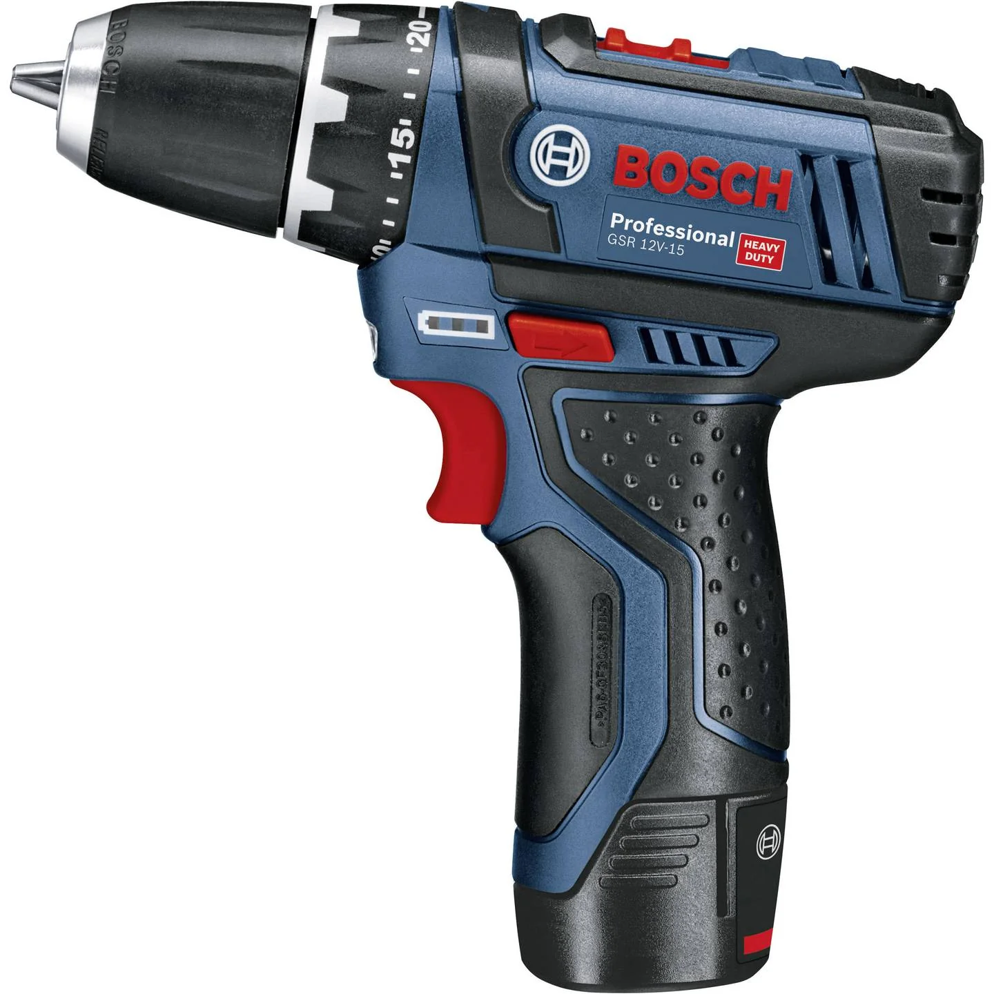 Bosch Professional GSR 12V-15 + GLI DeciLED Akku-Bohrschrauber 12V Set