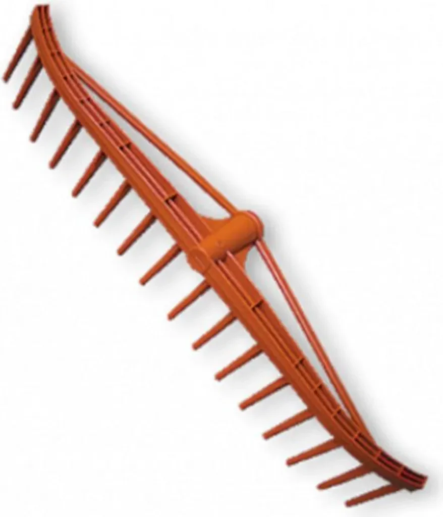 ktg laubrechen fächerbesen kunststoff 60 cm 16 zinken