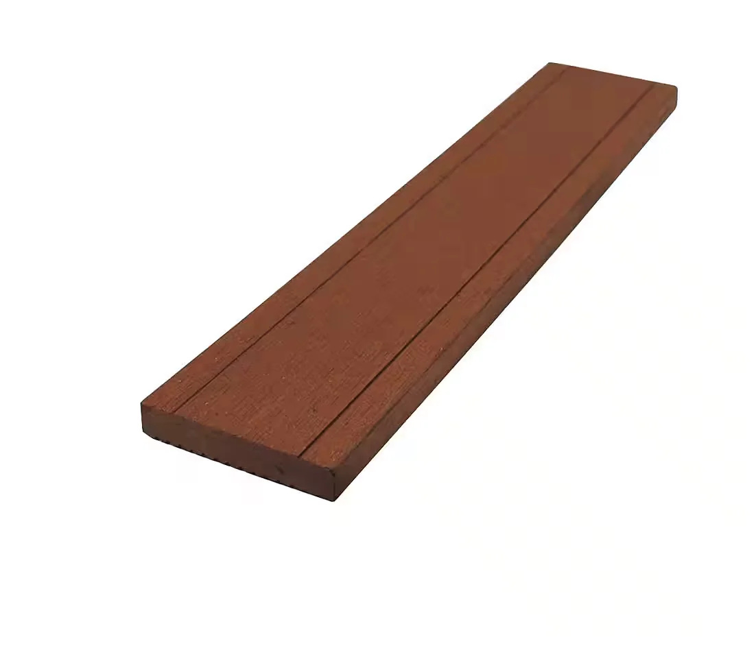 wpc profi flachleiste musterstück 15 cm redwood braun 55x10 mm
