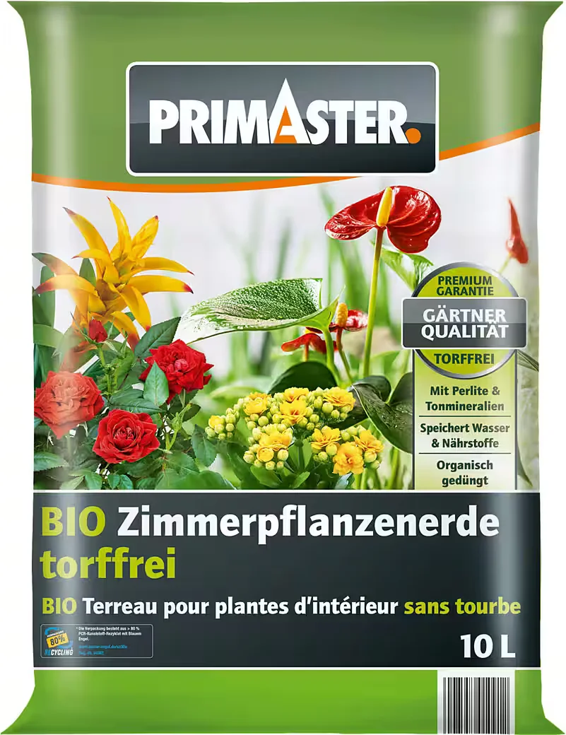 PRIMASTER Spezialerde Bio Zimmerpflanzerde torffrei 10 L