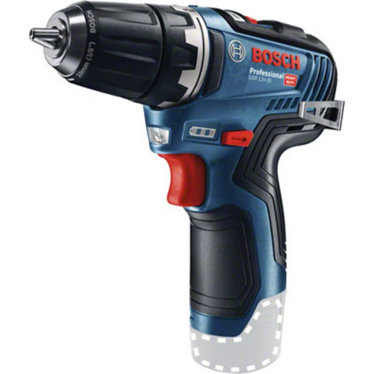 Bosch Professional GSR 12V-35 Akku-Bohrschrauber 12V Li-Ion 06019H8000