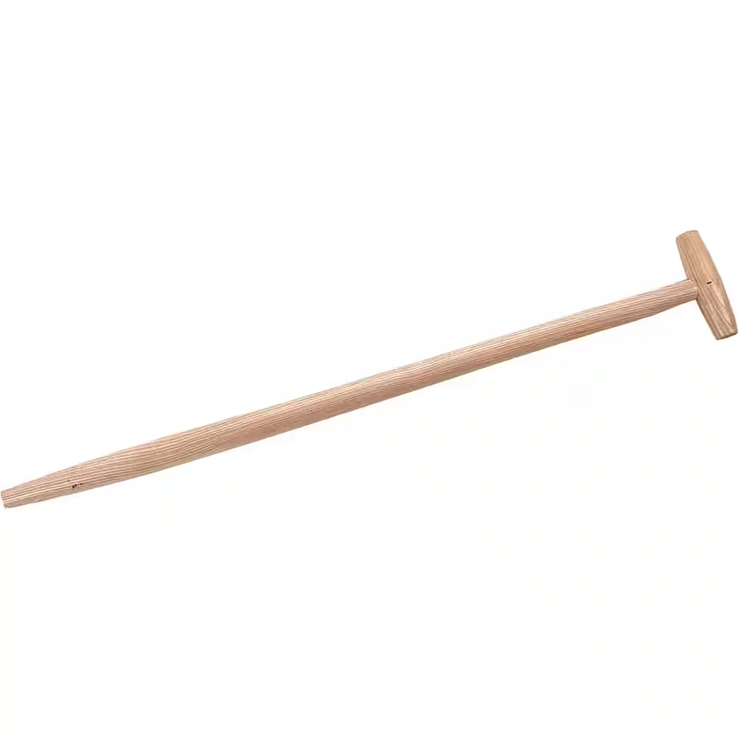 triuso spatenstiel esche holz 85 cm lackiert mit t griff