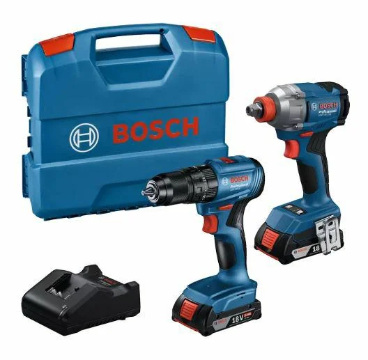 18V Kombi-Set GDX 18V-285 + GSB 185-LI, 2 x 2,0 Ah Akkus, B 6019N2124