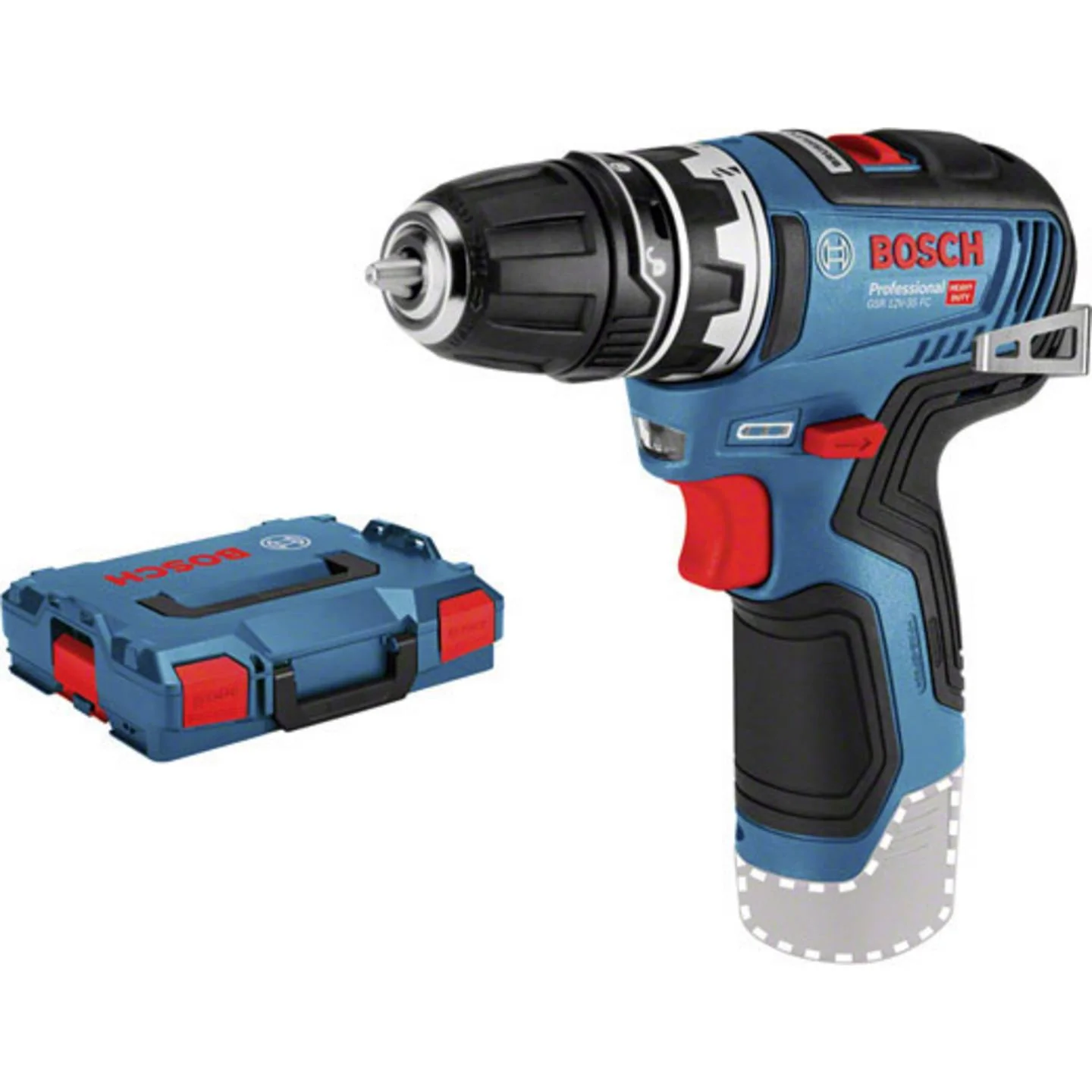 Bosch Professional GSR 12V-35 FC 06019H3002 Akku-Bohrschrauber 12 V Li-Ion inkl. Koffer, ohne Akku, ohne Ladegerät