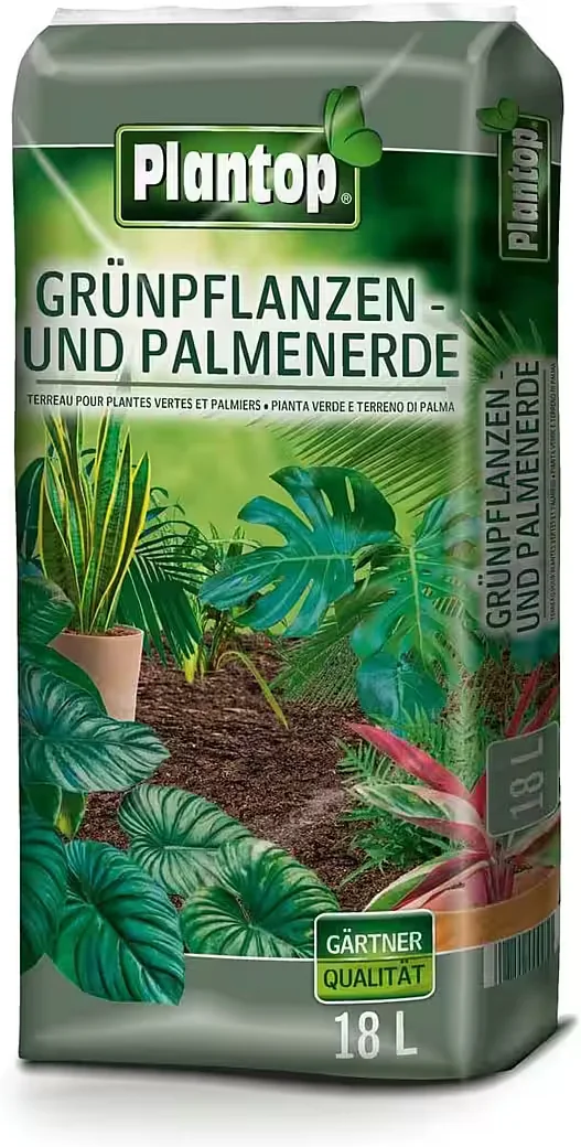PLANTOP Grünpflanzen und Palmenerde 18 L Blumenerde