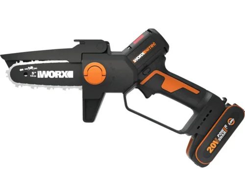WORX NITRO WG325E 20V Akku Minikettensäge 12cm mit Akku und Ladegerät