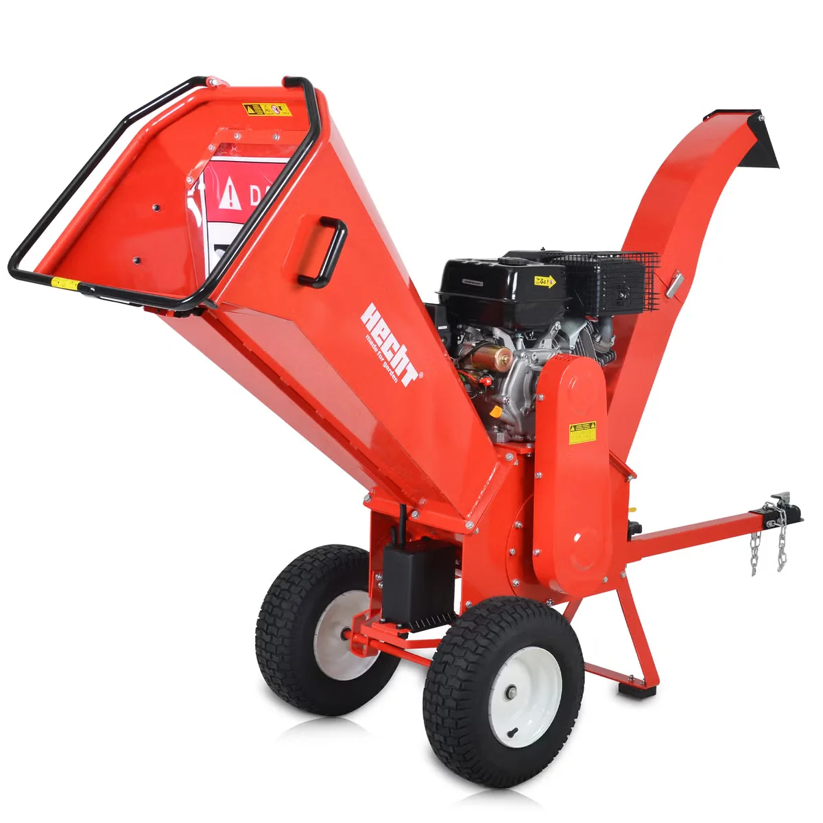 Hecht 6642 Benzin Gartenhäcksler Holzschredder 4 Takt 15 PS bis 100 mm