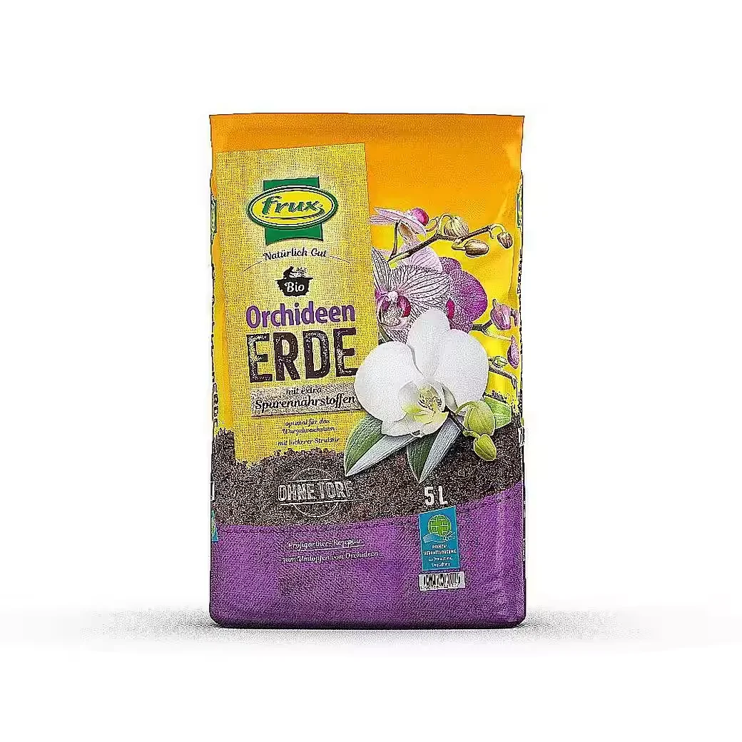FRUX Bio Orchideenerde 5 l Orchideensubstrat anwendungsfertig